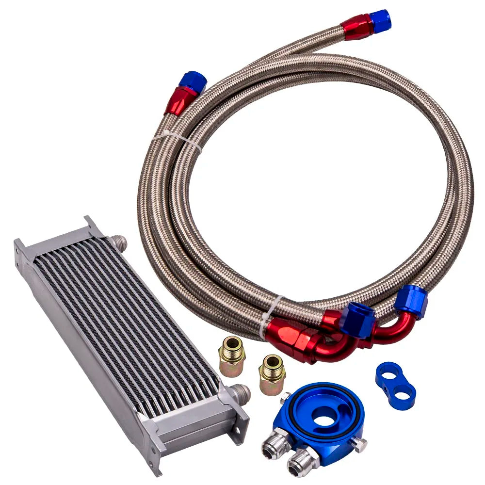 13 Row AN10 Trust Oil Cooler Filter Adapter Kit For Toyota Honda VW Skoda Golf